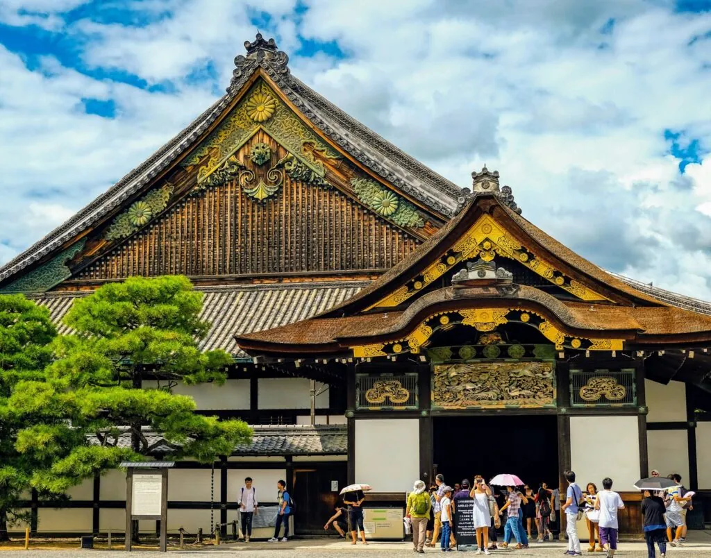 The iconic Nijo Castle in Kyoto, offering visitors a glimpse into Japan’s samurai history on free walking tours